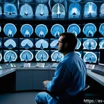 심리학의 역사적 발전 - A detailed, vibrant illustration of a neuroscience laboratory focused on emotional brain research, f...